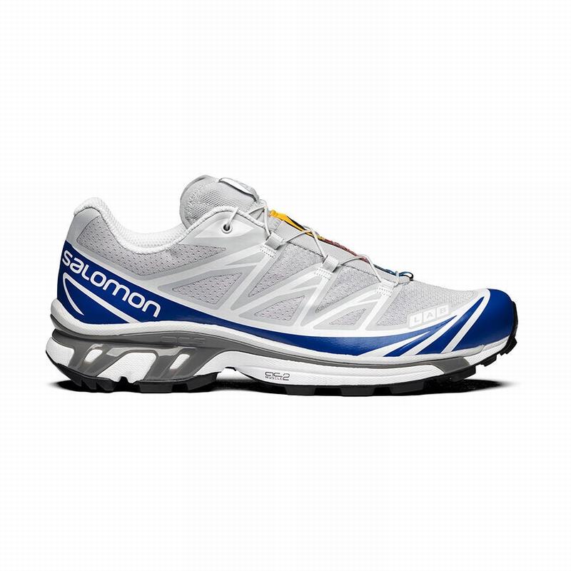 Chaussures De Trail Running Salomon Homme Bleu / Blanche - Salomon XT-6 - France (3240-BOESK)